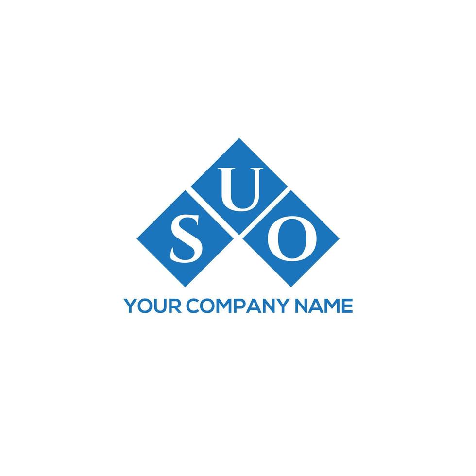 suo brev logotyp design på vit bakgrund. suo kreativa initialer bokstavslogotyp koncept. suo bokstavsdesign. vektor