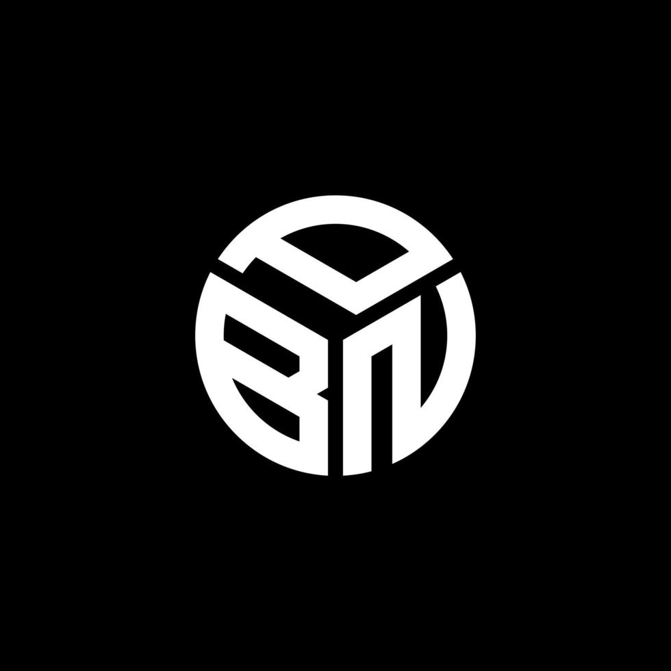 pbn-Buchstaben-Logo-Design auf schwarzem Hintergrund. pbn kreative Initialen schreiben Logo-Konzept. pbn Briefgestaltung. vektor
