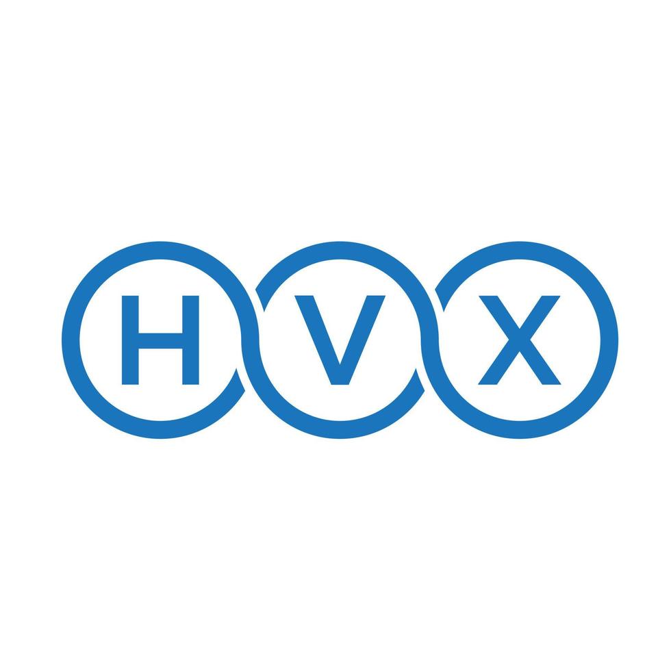 hvx-Buchstaben-Logo-Design auf weißem Hintergrund. hvx kreatives Initialen-Buchstaben-Logo-Konzept. hvx-Buchstaben-Design. vektor