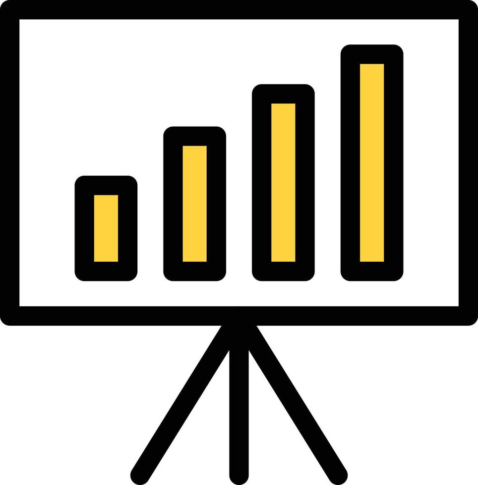 diagrammvektorillustration auf einem hintergrund. hochwertige symbole. vektorikonen für konzept und grafikdesign. vektor