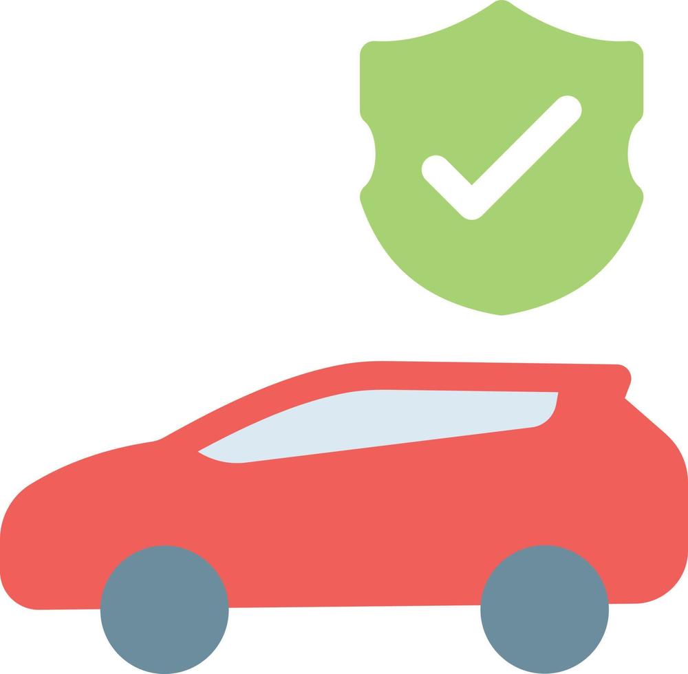 bilförsäkring vektor illustration på en background.premium kvalitet symbols.vector ikoner för koncept och grafisk design.