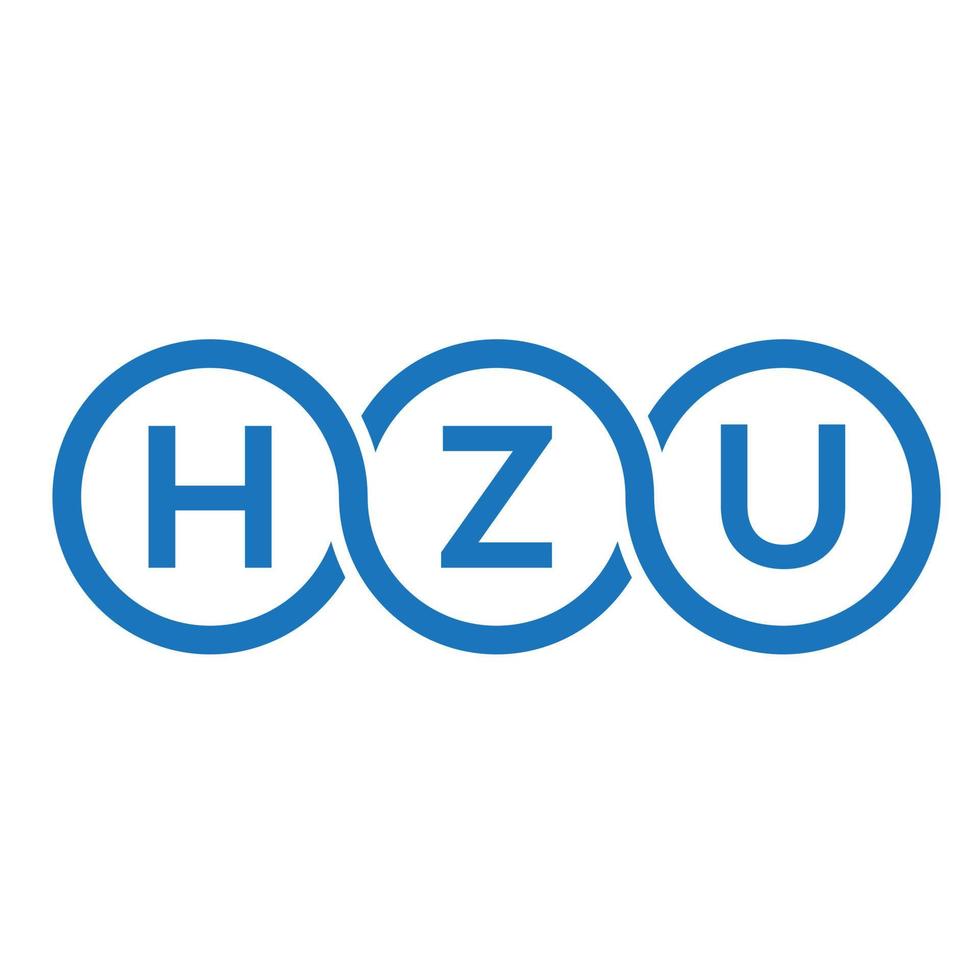 hzu brev logotyp design på vit bakgrund. hzu kreativa initialer bokstavslogotyp koncept. hzu bokstavsdesign. vektor