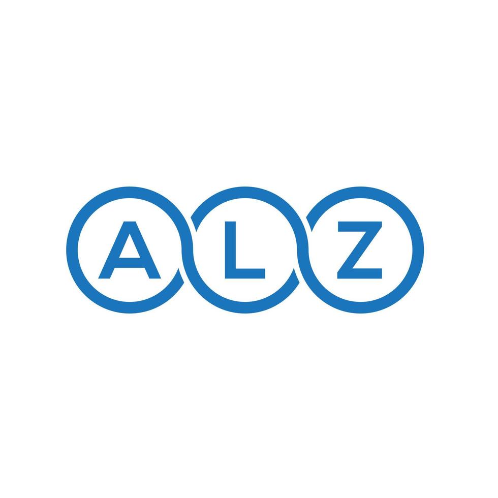 alz brev logotyp design på vit bakgrund. alz kreativa initialer brev logotyp koncept. alz bokstavsdesign. vektor