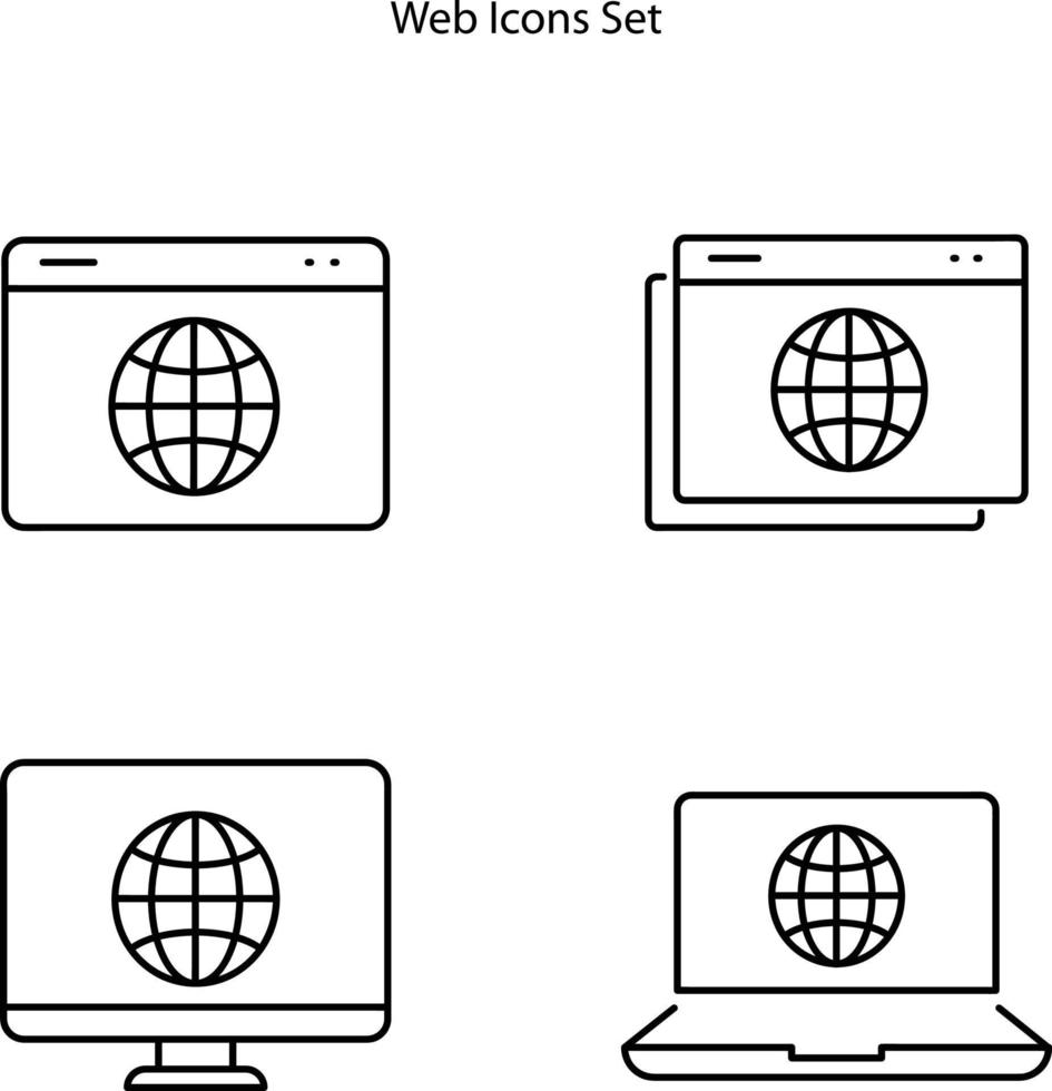 webbdomän ikoner som isolerad på vit bakgrund. webbdomän ikon trendiga och moderna webbdomän symbol för logotyp, app, ui. webbdomän ikon enkelt tecken. vektor