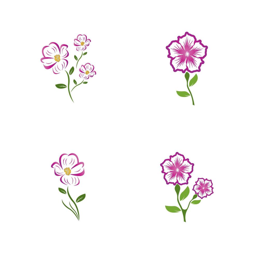 Blume Beauty Spa-Logo-Vektor-Illustration vektor