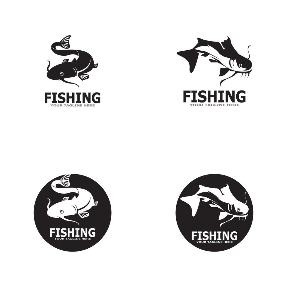 fisk ikon och symbol vektor mall