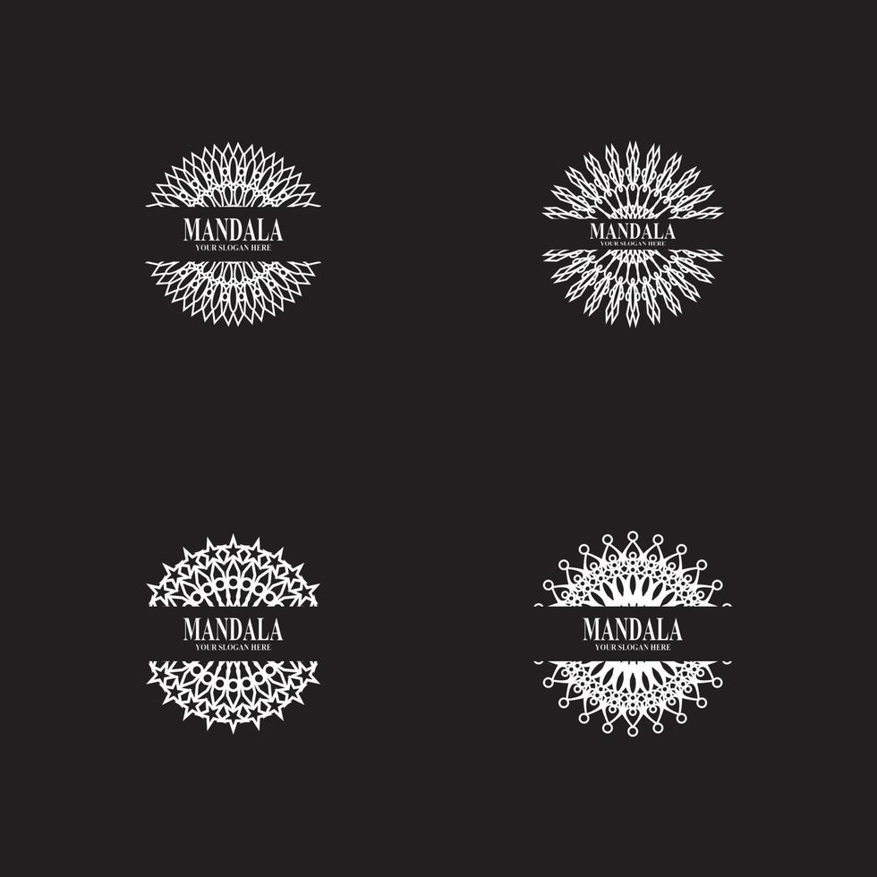 Mandala-Logo-Design-Vektor-Illustration vektor