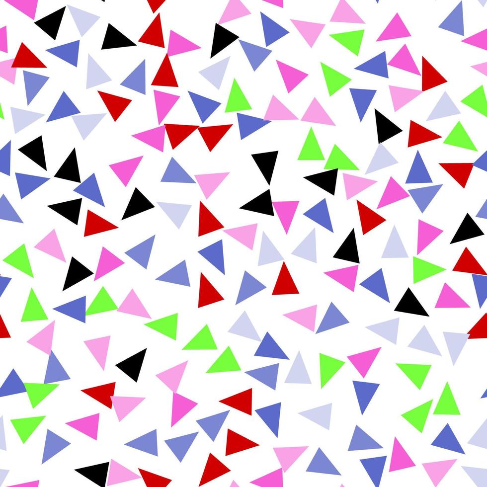 sömlös av triangel geometriska mönster på vit bakgrund vektor