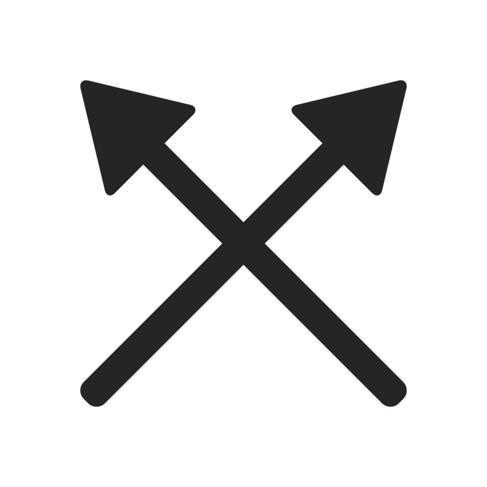 symbol för korsade pilar vektor