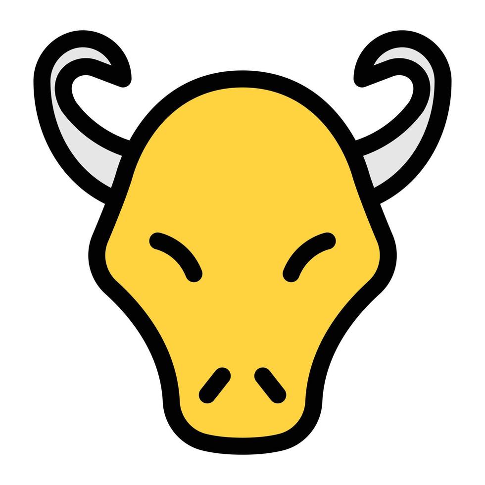 bull vektor illustration på en bakgrund. premium kvalitet symbols.vector ikoner för koncept och grafisk design.