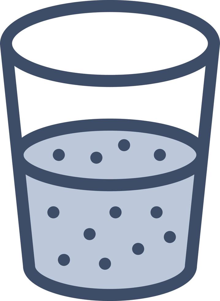 Wasserglas-Vektorillustration auf einem Hintergrund. Premium-Qualitätssymbole. Vektorsymbole für Konzept und Grafikdesign. vektor