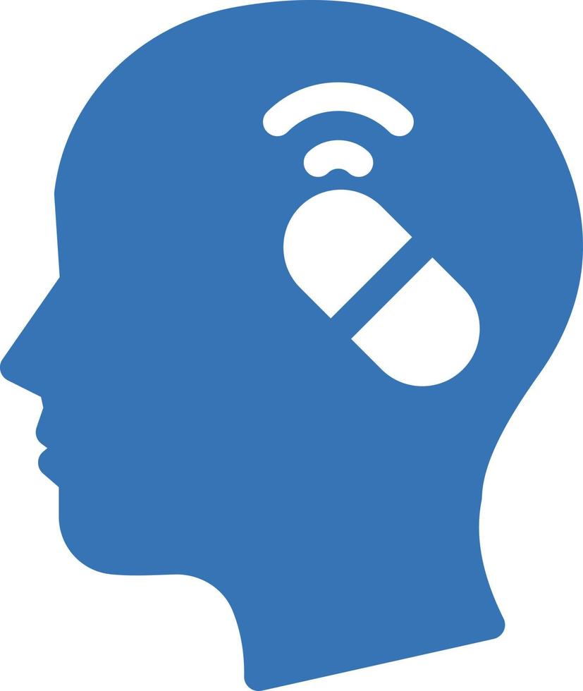 Mind Pill Vector Illustration auf einem Hintergrund. Premium-Qualitätssymbole. Vektorsymbole für Konzept und Grafikdesign.