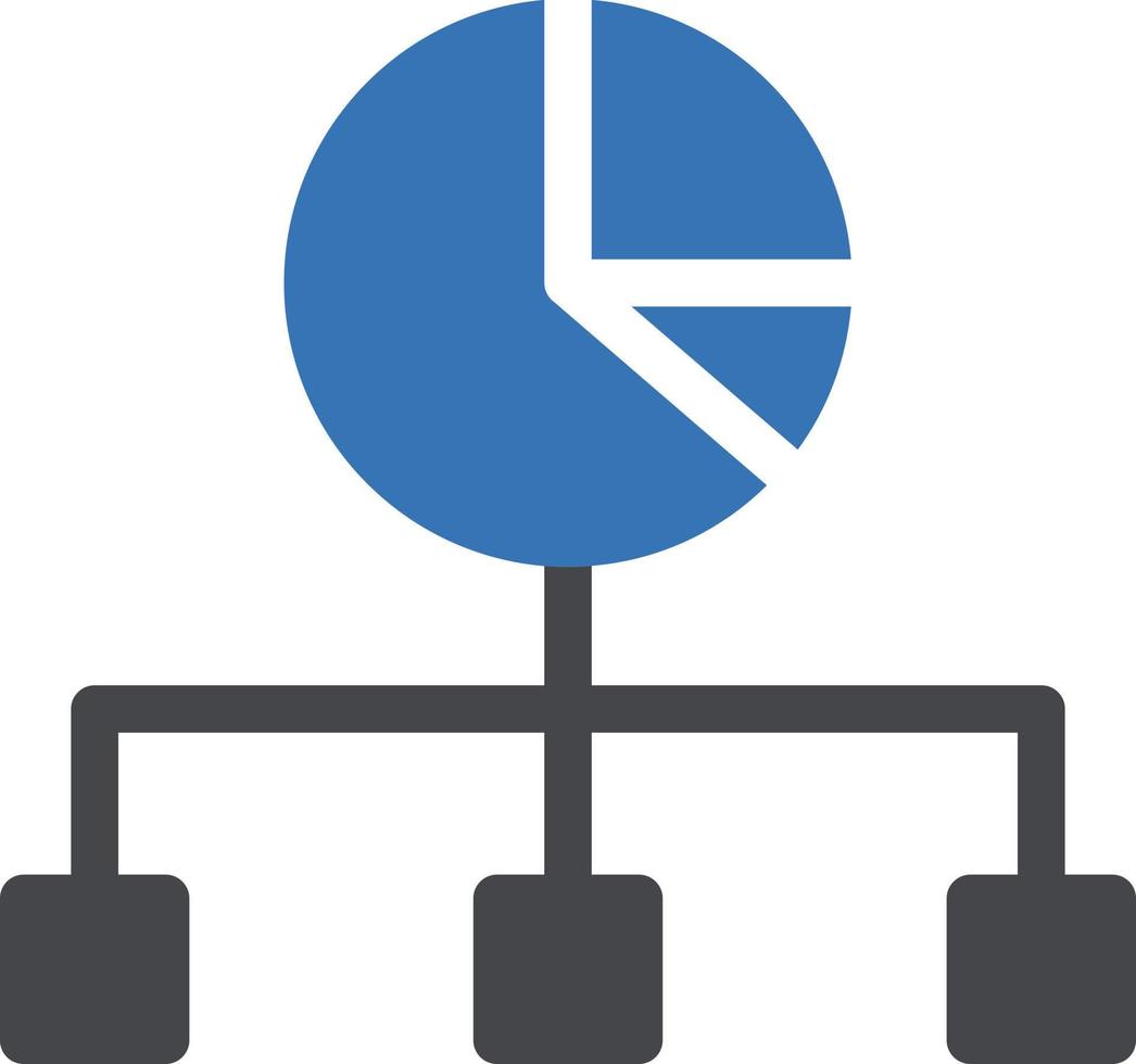 kreisdiagramm-vektorillustration auf einem hintergrund. erstklassige qualitätssymbole. Vektorsymbole für Konzept und Grafikdesign. vektor