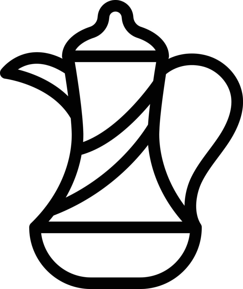 Vase-Vektor-Illustration auf einem Hintergrund. hochwertige Symbole. Vektor-Icons für Konzept und Grafikdesign. vektor