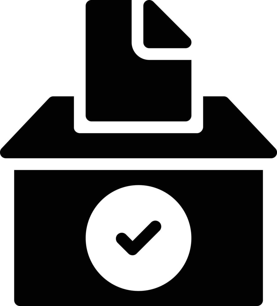 Stimmzettel-Vektor-Illustration auf einem Hintergrund. Premium-Qualitäts-Symbole. Vektor-Icons für Konzept und Grafikdesign. vektor