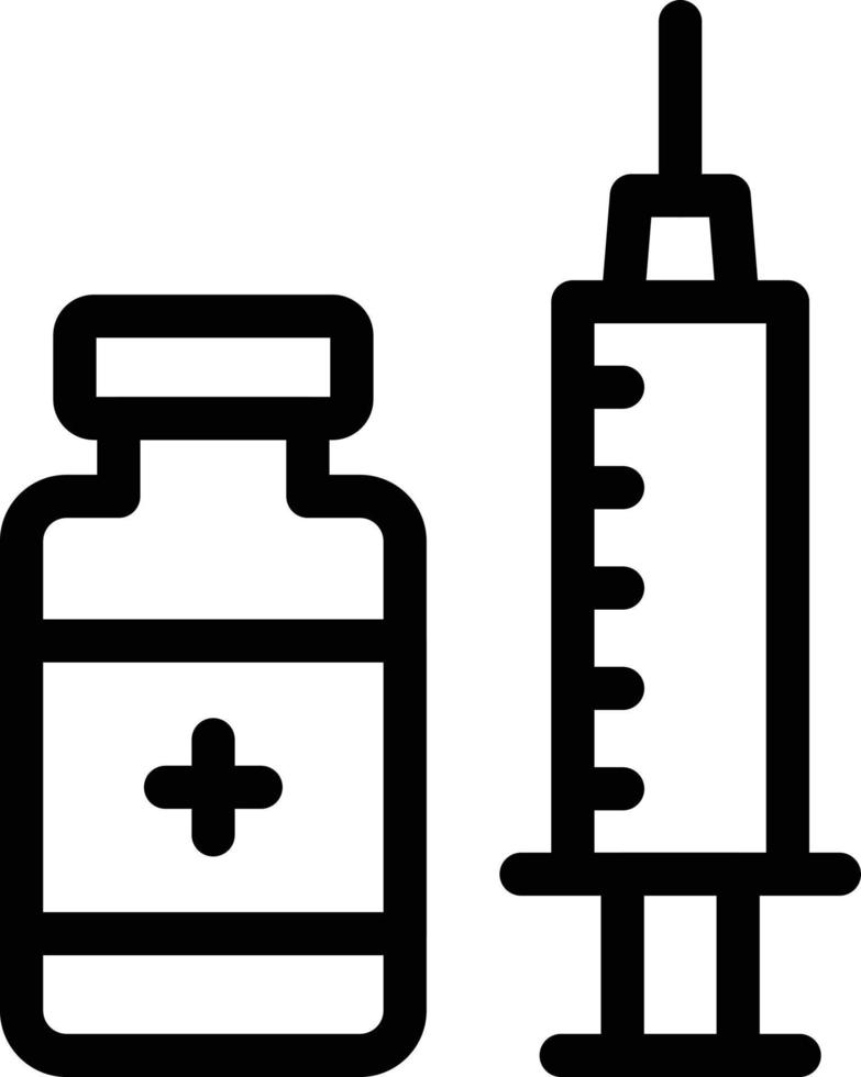 Impfvektorillustration auf einem Hintergrund. Premium-Qualitätssymbole. Vektorsymbole für Konzept und Grafikdesign. vektor