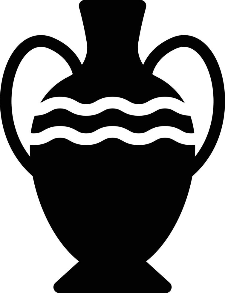 Vase-Vektor-Illustration auf einem Hintergrund. hochwertige Symbole. Vektor-Icons für Konzept und Grafikdesign. vektor