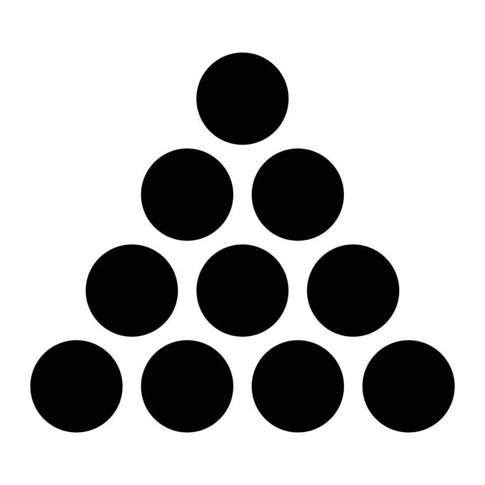 Snooker-Vektorillustration auf einem Hintergrund. Premium-Qualitätssymbole. Vektorsymbole für Konzept und Grafikdesign. vektor