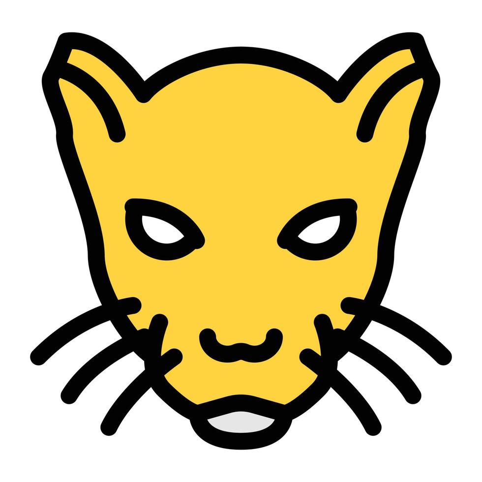 Panther-Vektorillustration auf einem Hintergrund. Premium-Qualitätssymbole. Vektorsymbole für Konzept und Grafikdesign. vektor