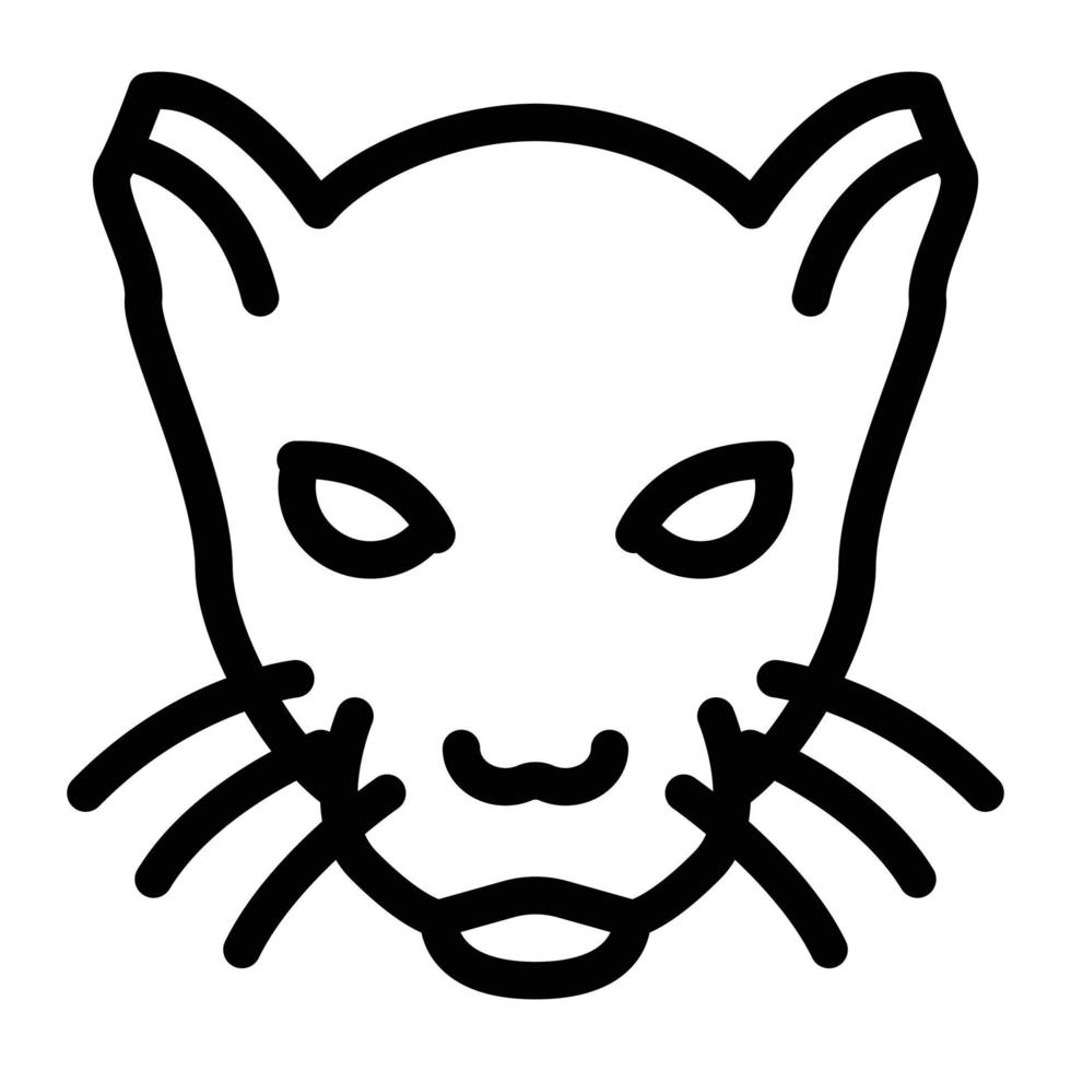 Panther-Vektorillustration auf einem Hintergrund. Premium-Qualitätssymbole. Vektorsymbole für Konzept und Grafikdesign. vektor