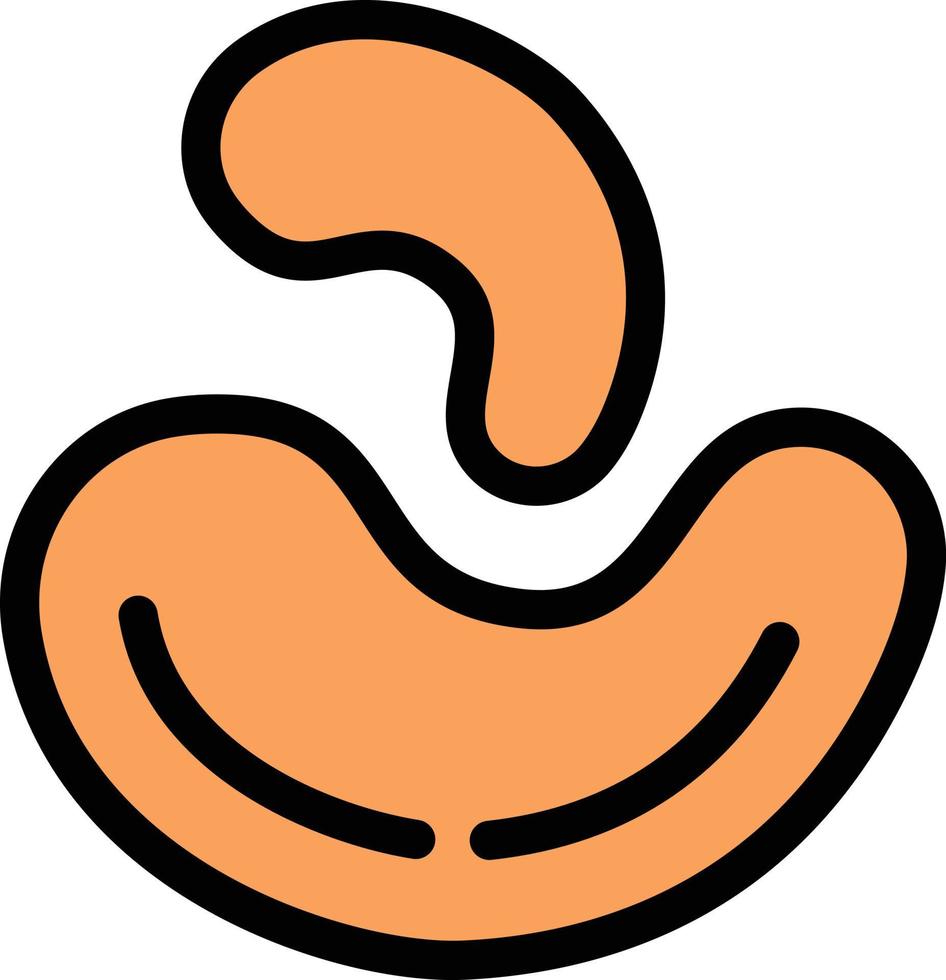 Cashew-Vektorillustration auf einem Hintergrund. Premium-Qualitätssymbole. Vektorsymbole für Konzept und Grafikdesign. vektor