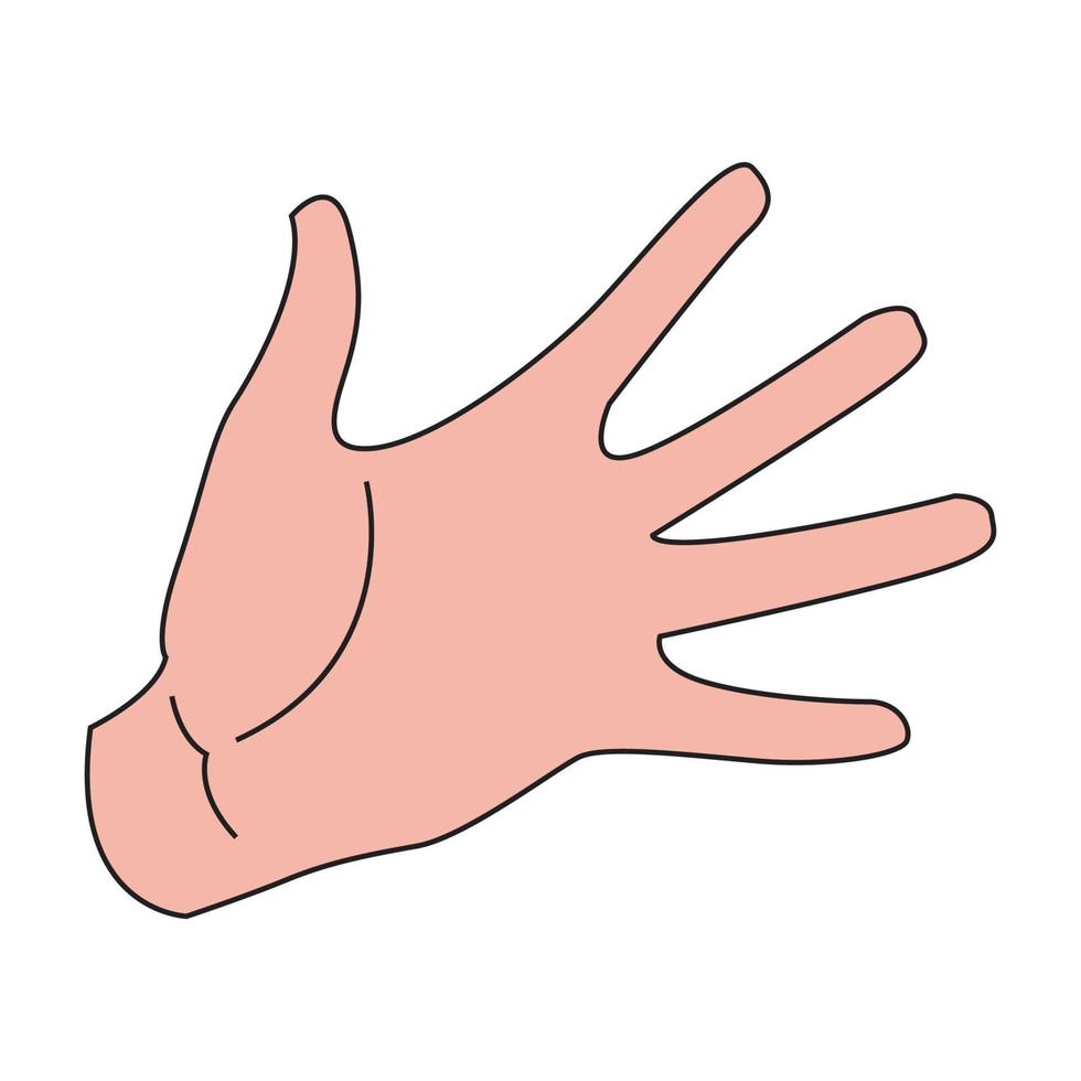 hand high five vektor design