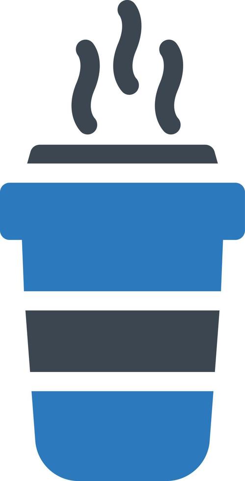 Vektorillustration des heißen Kaffees auf einem Hintergrund. Premium-Qualitätssymbole. Vektorsymbole für Konzept und Grafikdesign. vektor