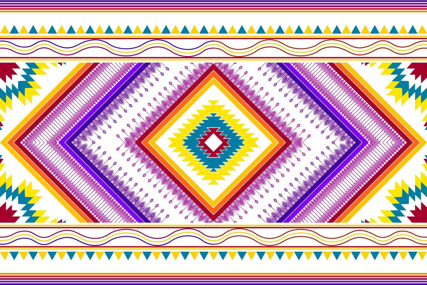 abstrakt geometrisk etnisk mönsterdesign. Aztec tyg matta mandala prydnad etnisk chevron textil dekoration tapeter. tribal boho infödda etniska traditionella broderi vektor bakgrund