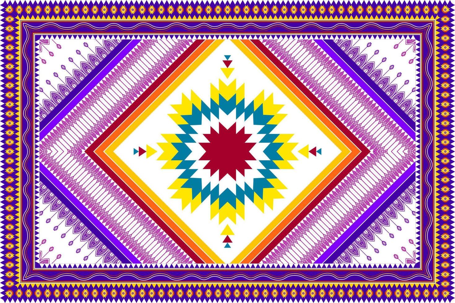 abstrakt geometrisk etnisk mönsterdesign. Aztec tyg matta mandala prydnad etnisk chevron textil dekoration tapeter. tribal boho infödda etniska traditionella broderi vektor bakgrund