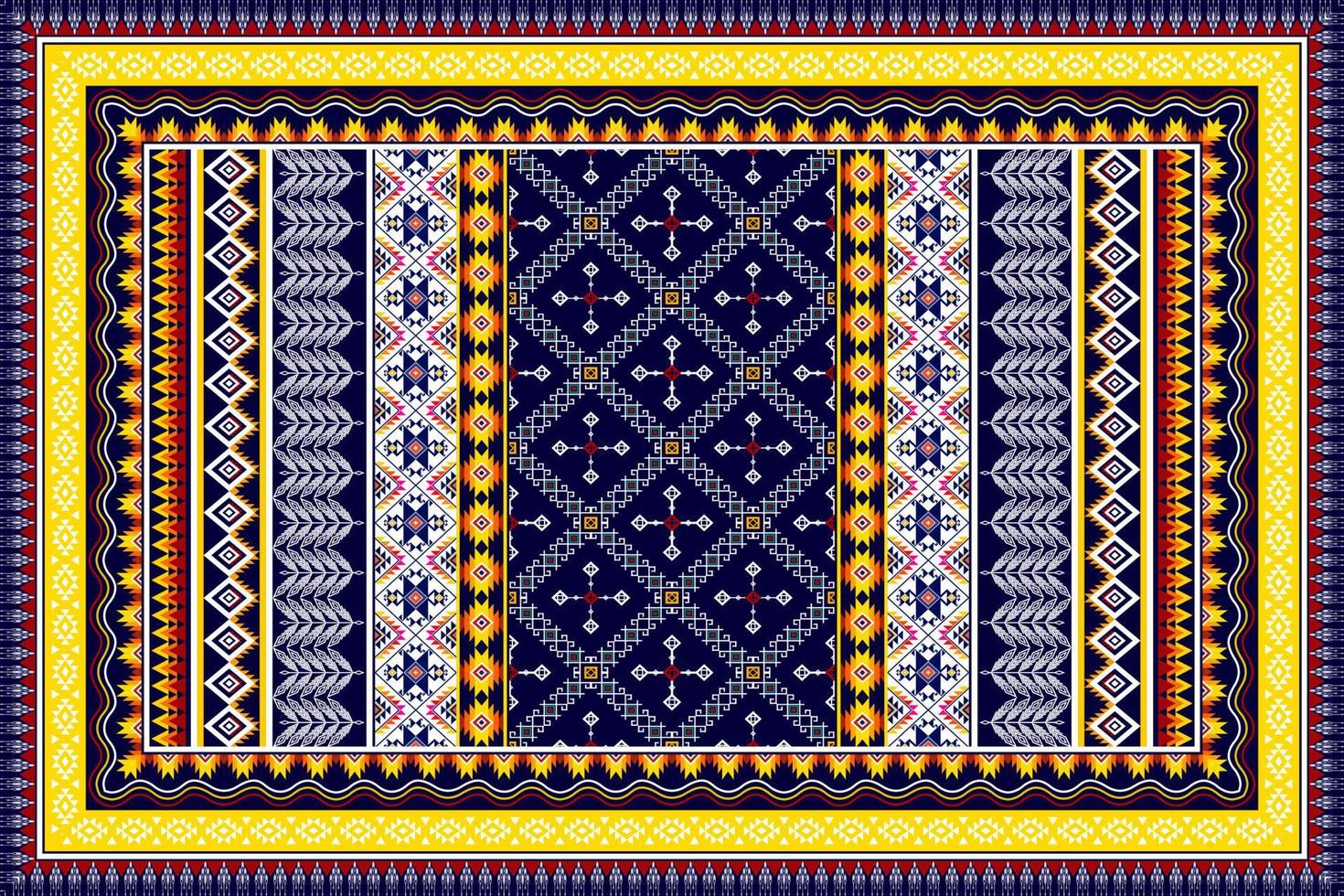 abstraktes geometrisches ethnisches Musterdesign. aztekischer Stoff Teppich Mandala Ornament ethnische Chevron Textildekoration Tapete. Stammes-Boho-gebürtiger ethnischer traditioneller Stickerei-Vektorhintergrund vektor