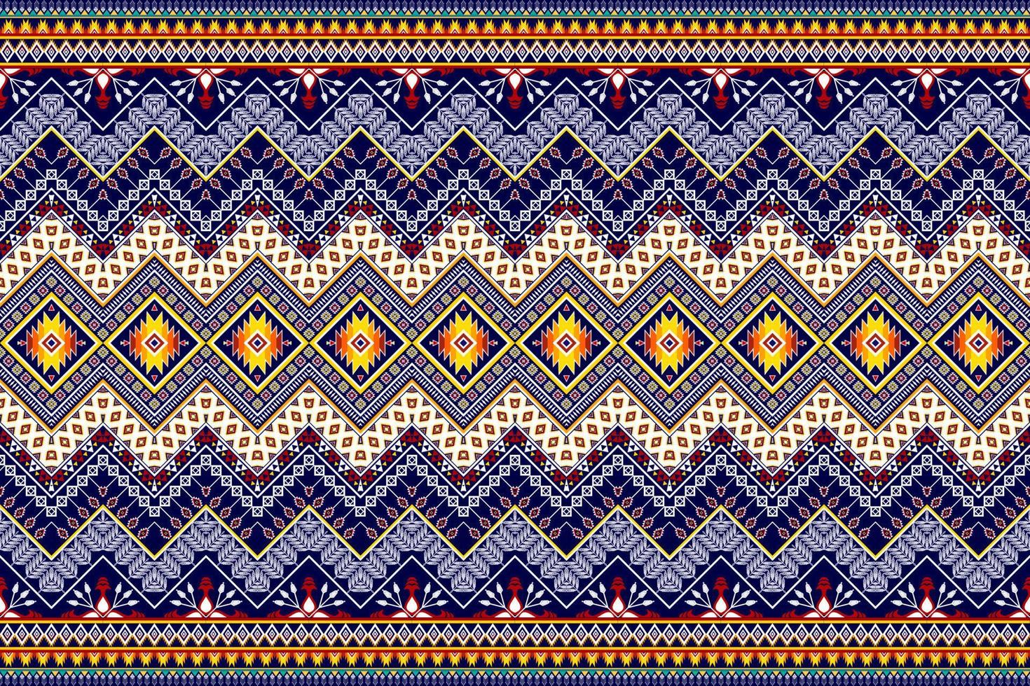 abstrakt geometrisk etnisk mönsterdesign. Aztec tyg matta mandala prydnad etnisk chevron textil dekoration tapeter. tribal boho infödda etniska traditionella broderi vektor bakgrund