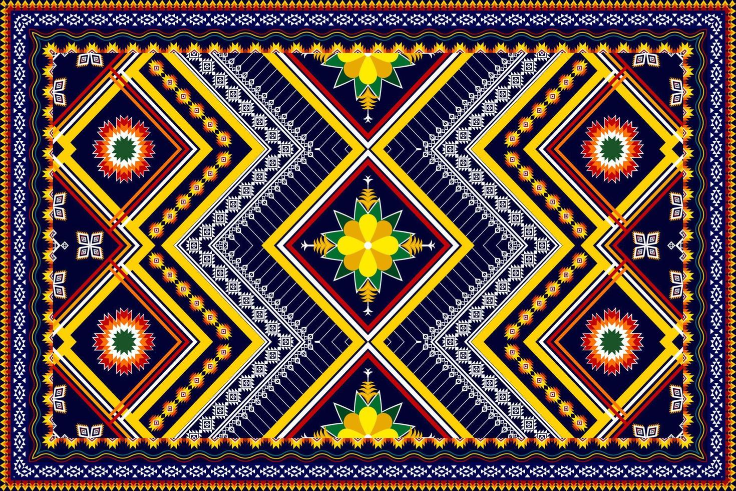 abstrakt geometrisk etnisk mönsterdesign. Aztec tyg matta mandala prydnad etnisk chevron textil dekoration tapeter. tribal boho infödda etniska traditionella broderi vektor bakgrund