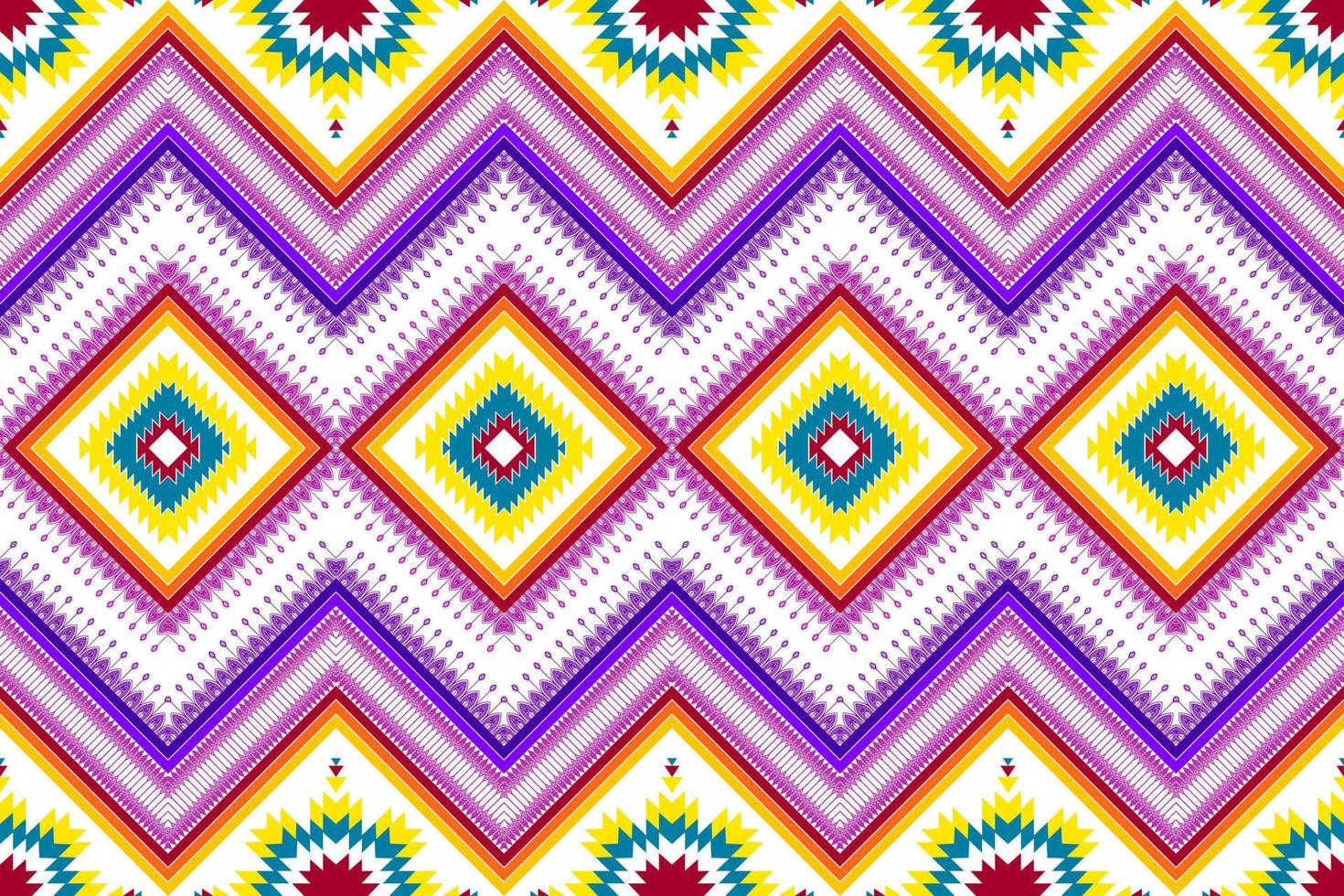 abstraktes geometrisches ethnisches Musterdesign. aztekischer Stoff Teppich Mandala Ornament ethnische Chevron Textildekoration Tapete. Stammes-Boho-gebürtiger ethnischer traditioneller Stickerei-Vektorhintergrund vektor