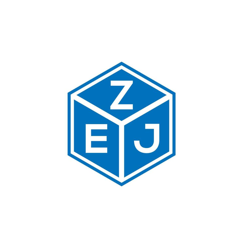 zej brev logotyp design på vit bakgrund. zej kreativa initialer bokstavslogotyp koncept. zej bokstavsdesign. vektor