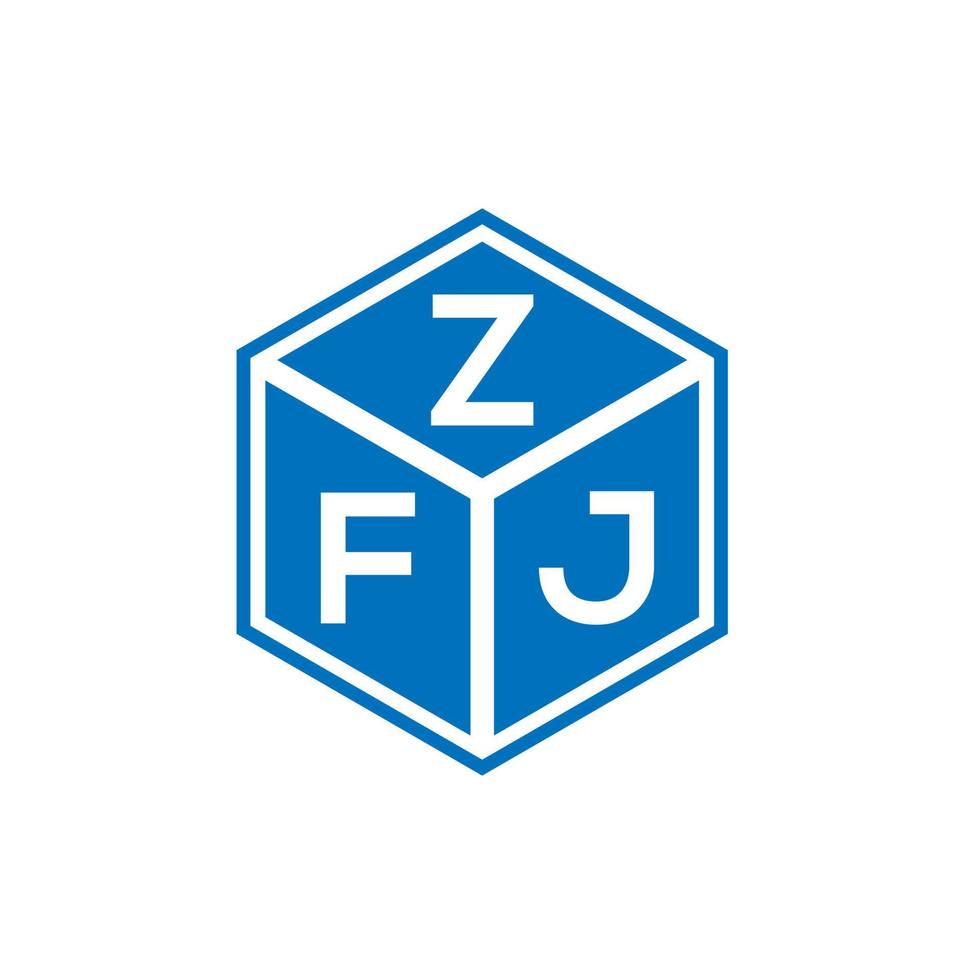 zfj brev logotyp design på vit bakgrund. zfj kreativa initialer brev logotyp koncept. zfj bokstavsdesign. vektor