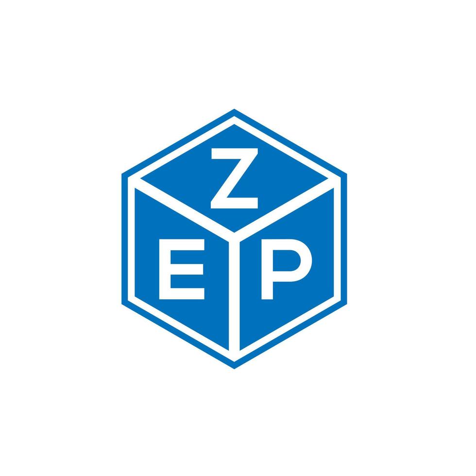 zep brev logotyp design på vit bakgrund. zep kreativa initialer bokstav logotyp koncept. zep-bokstavsdesign. vektor