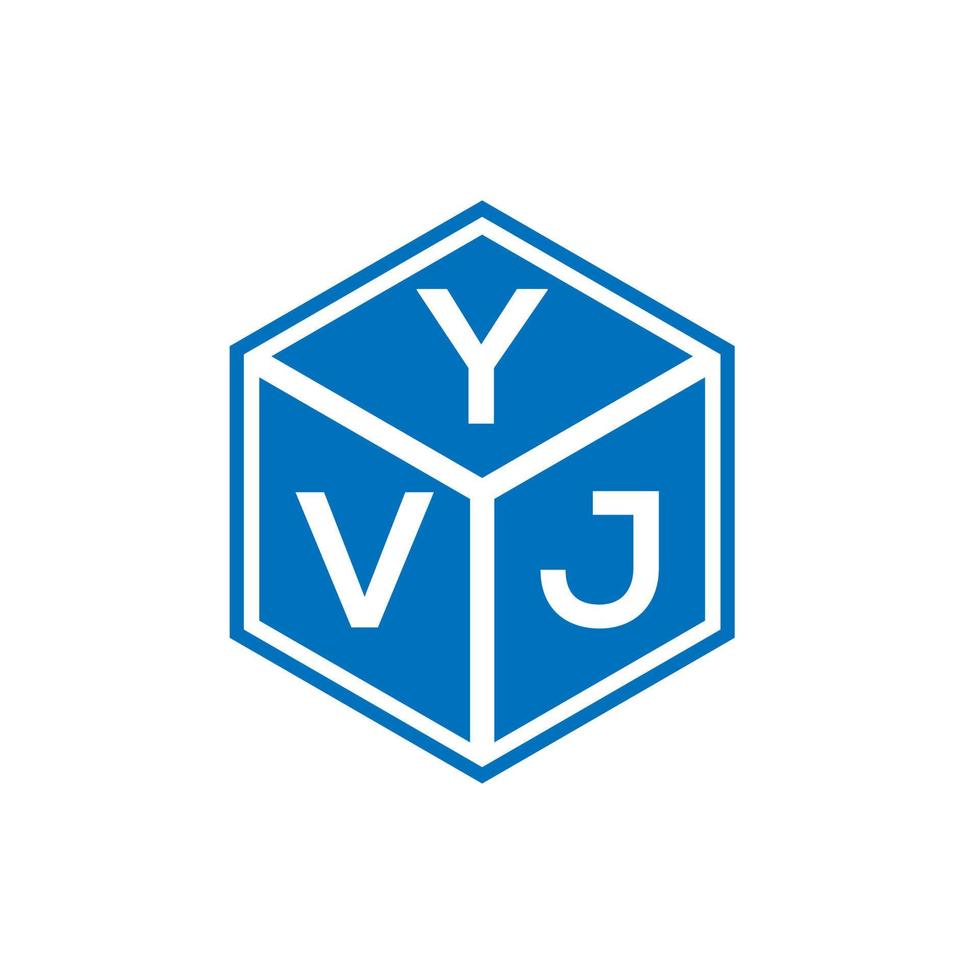 yvj brev logotyp design på vit bakgrund. yvj kreativa initialer bokstavslogotyp koncept. yvj bokstavsdesign. vektor