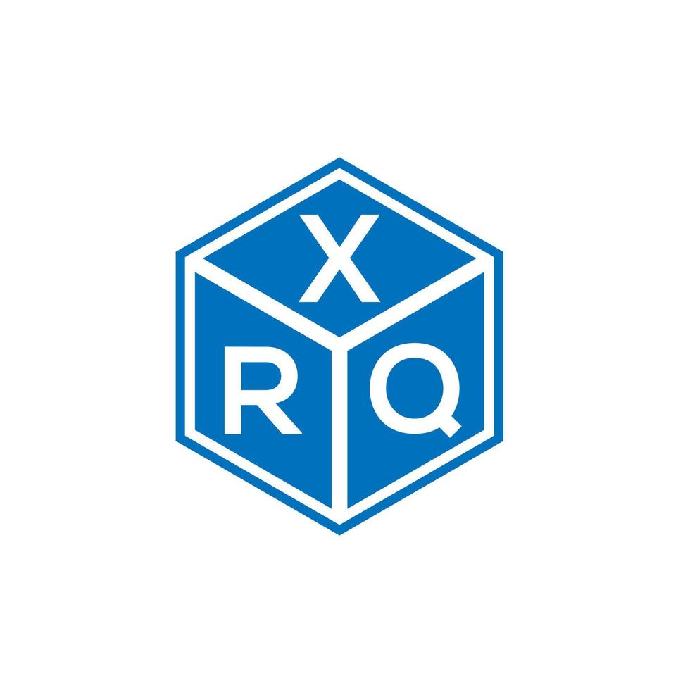 XRQ-Brief-Logo-Design auf weißem Hintergrund. xrq kreative Initialen schreiben Logo-Konzept. xrq Briefgestaltung. vektor