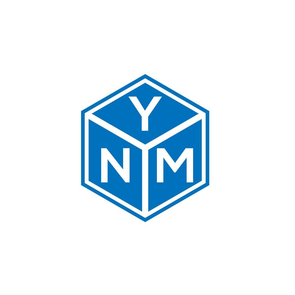 ynm brev logotyp design på vit bakgrund. ynm kreativa initialer brev logotyp koncept. ynm bokstavsdesign. vektor