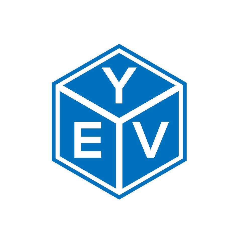 YV-Brief-Logo-Design auf weißem Hintergrund. yev kreatives Initialen-Buchstaben-Logo-Konzept. yev Briefgestaltung. vektor