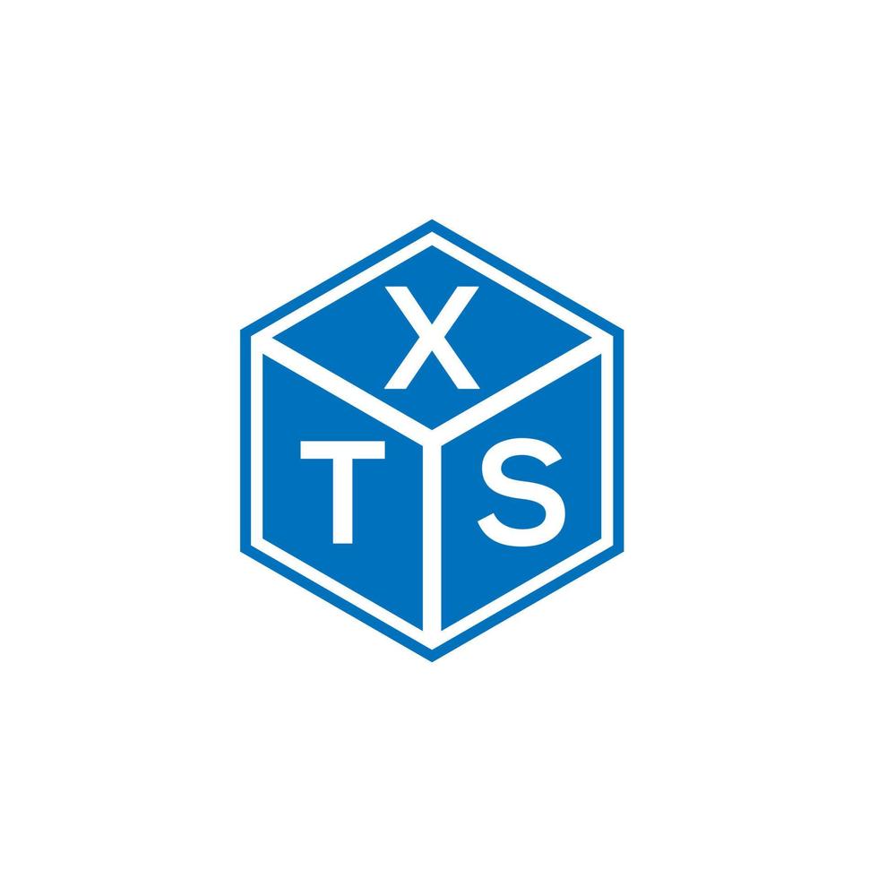 xts brev logotyp design på vit bakgrund. xts kreativa initialer brev logotyp koncept. xts bokstavsdesign. vektor