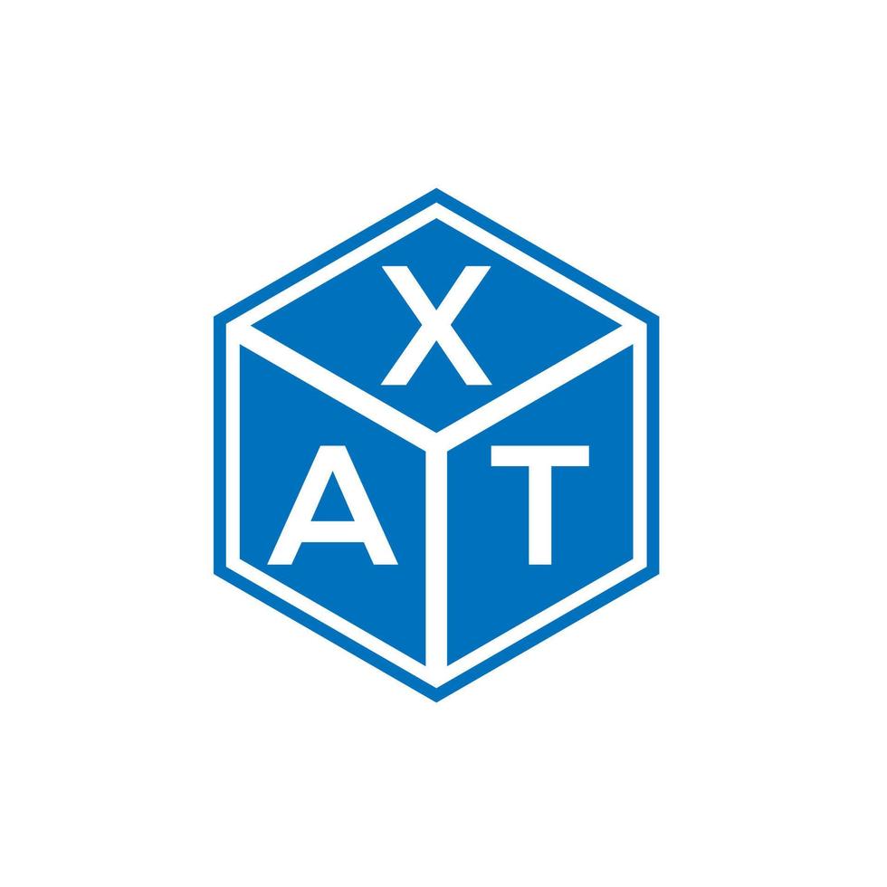 xat brev logotyp design på vit bakgrund. xat kreativa initialer brev logotyp koncept. xat bokstavsdesign. vektor