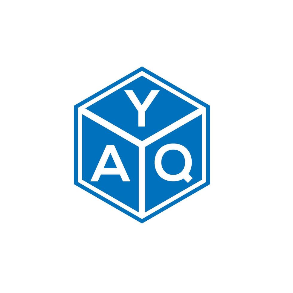 Yaq-Brief-Logo-Design auf weißem Hintergrund. yaq kreative Initialen schreiben Logo-Konzept. Yaq-Buchstaben-Design. vektor