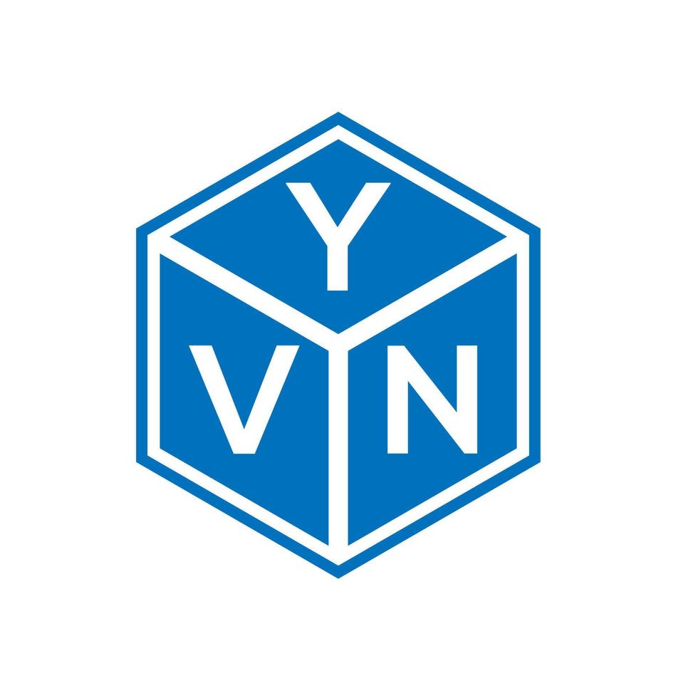 yvn brev logotyp design på vit bakgrund. yvn kreativa initialer brev logotyp koncept. yvn bokstavsdesign. vektor