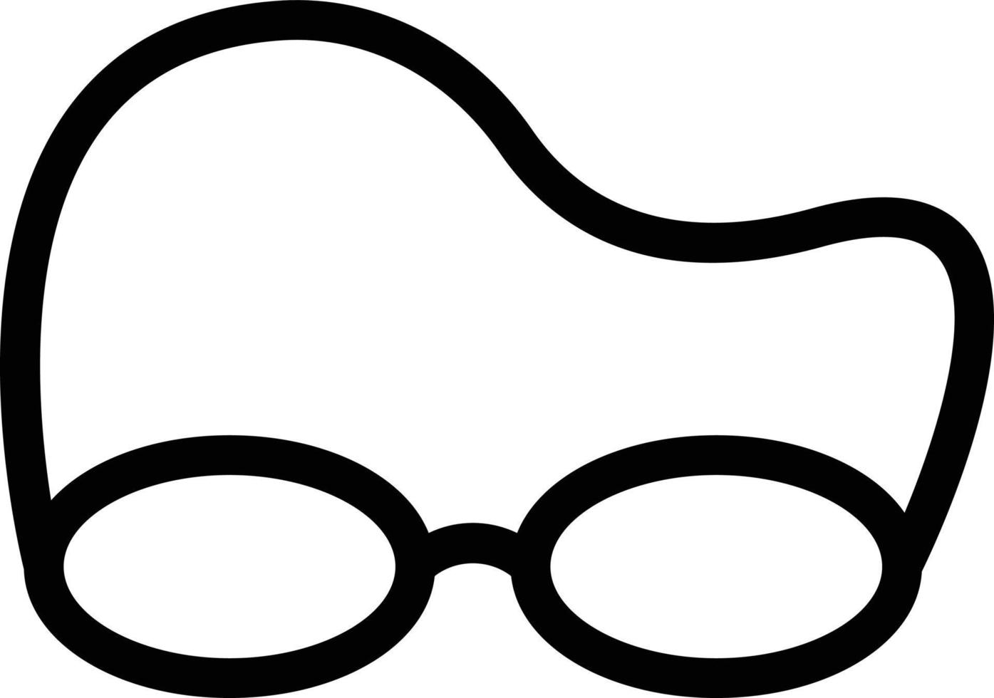 brillenvektorillustration auf einem hintergrund. hochwertige symbole. vektorikonen für konzept und grafikdesign. vektor