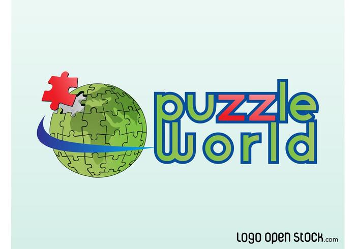 Puzzle-Logo vektor