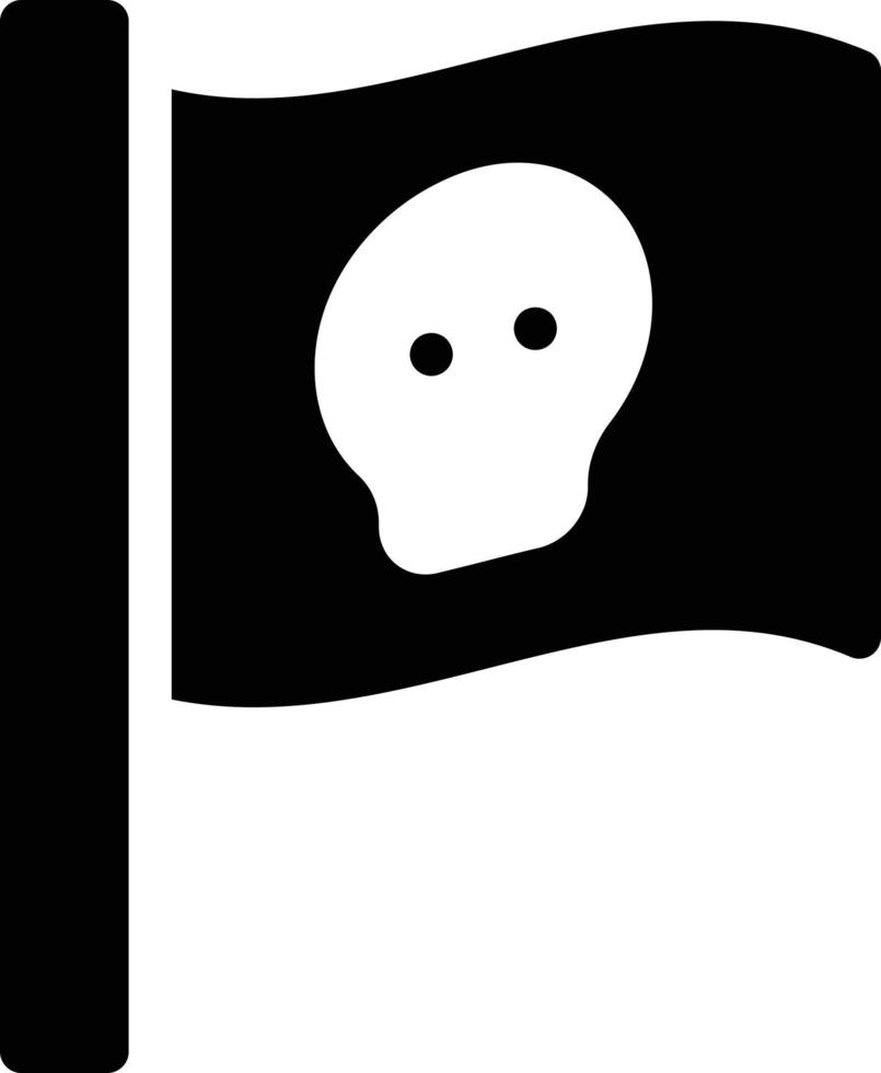 piratenflaggenvektorillustration auf einem hintergrund. hochwertige symbole. vektorikonen für konzept und grafikdesign. vektor