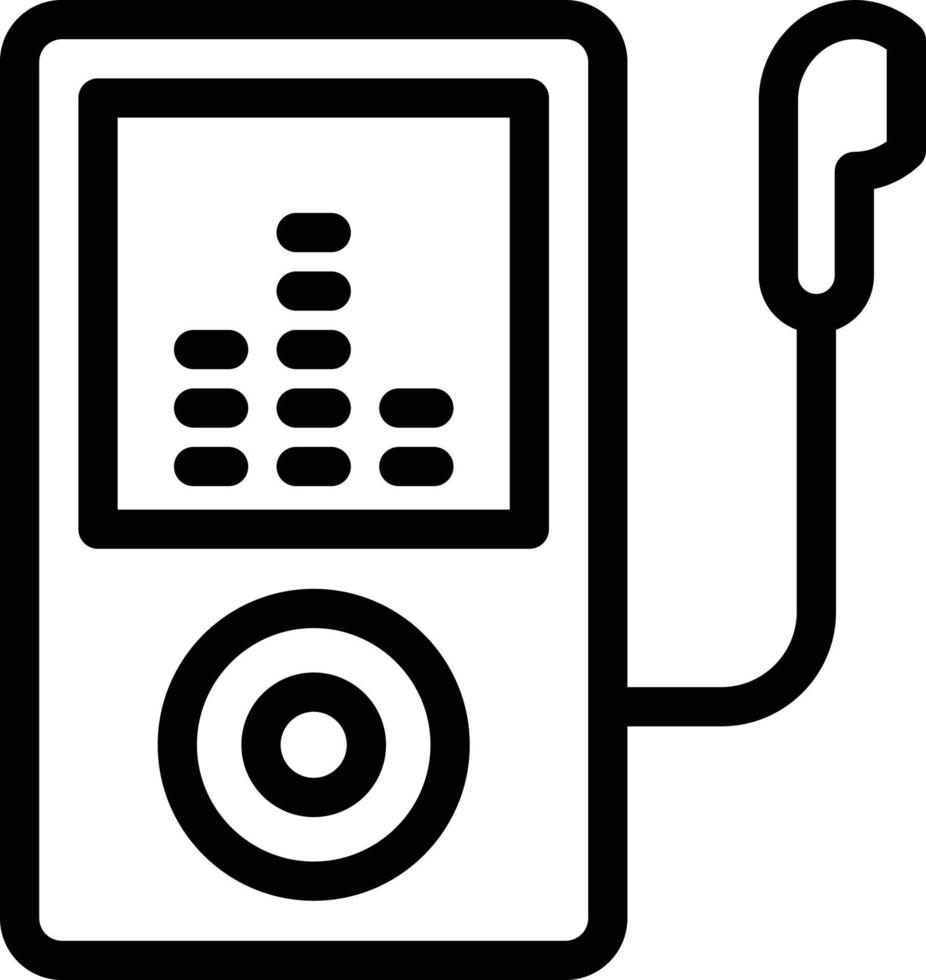 audio-player-vektorillustration auf einem hintergrund. hochwertige symbole. vektorikonen für konzept und grafikdesign. vektor