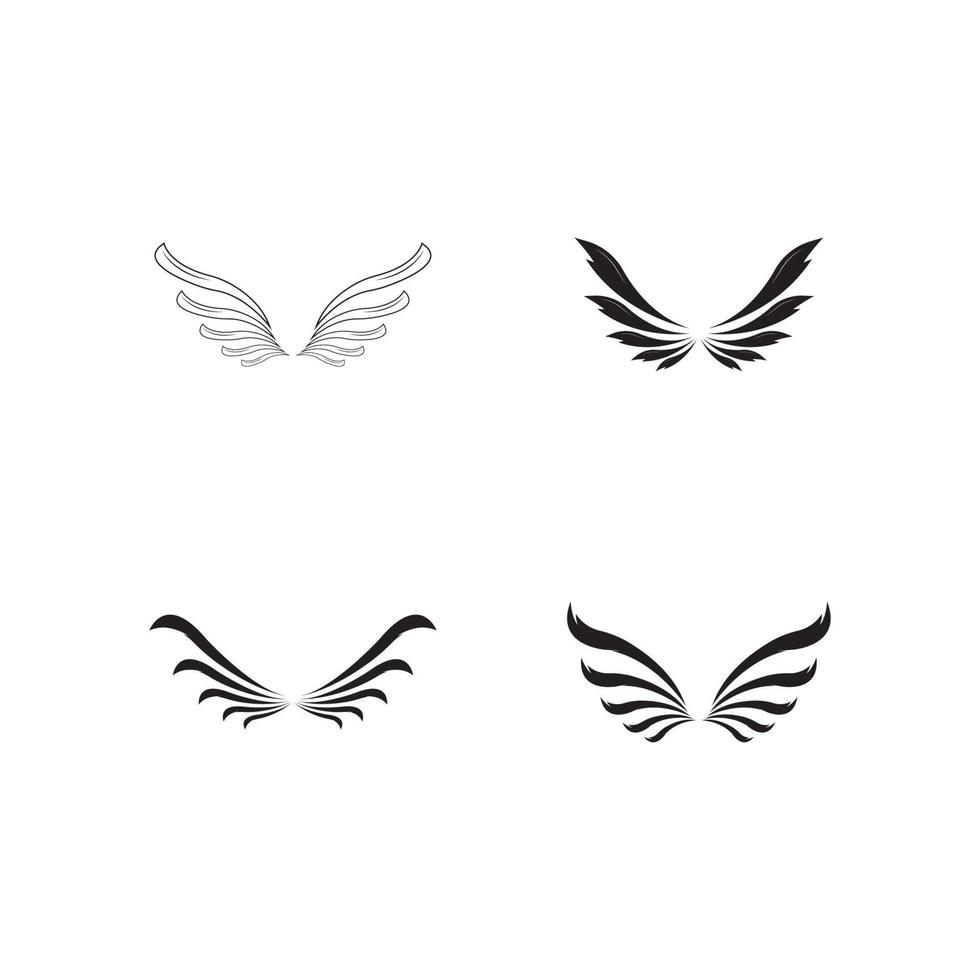 Logo-Vorlage für Falkenflügel vektor