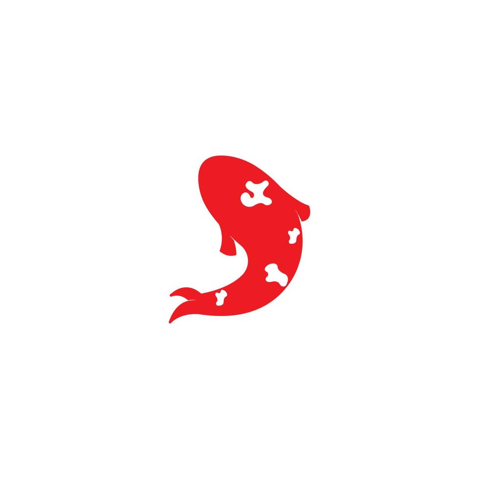 Koi-Fisch-Logo-Vektor vektor